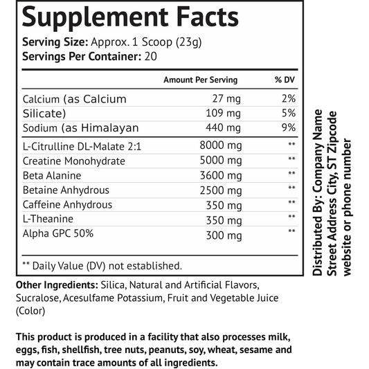 Ignition w/Creatine 5g (Grape Annihilator)